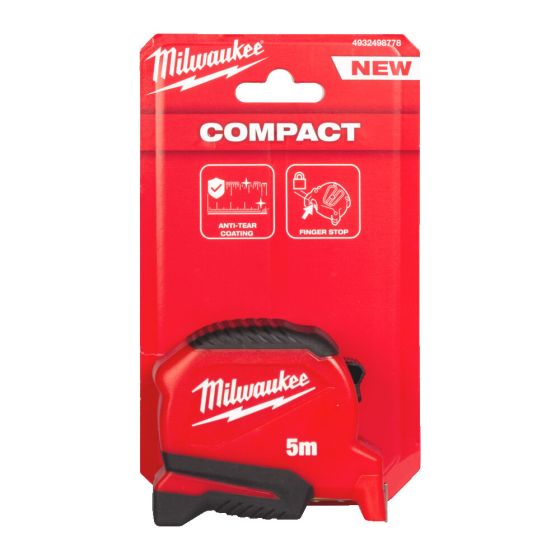 Milwaukee Mètre à ruban 5m professionnelle compacte Gen 2 (4932498778)