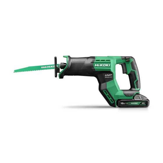 Hikoki CR18DMAWWZ Scie Sabre pendulaire sans fil 18V 2x4.0Ah avec coffret de transport