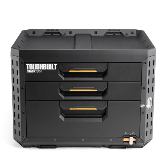 Toughbuilt Boîte à outils à 3 tiroirs StackTech TB-B1-D-73