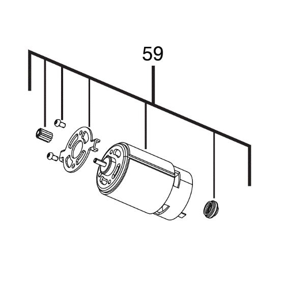 Milwaukee 4931453395 Moteur M12BRAID-0