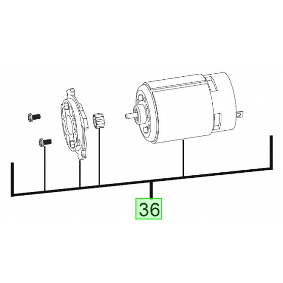 Milwaukee 4931435982 Moteur M12BPD-0