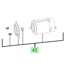 Milwaukee 4931435971 Moteur M12BD-0