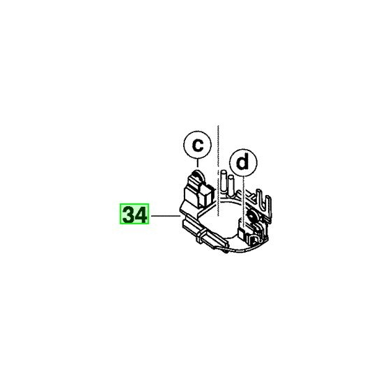 Milwaukee 290627001 Set de Charbons + Support HD18HX, HD28JSB, BACRHD18V, A18BH