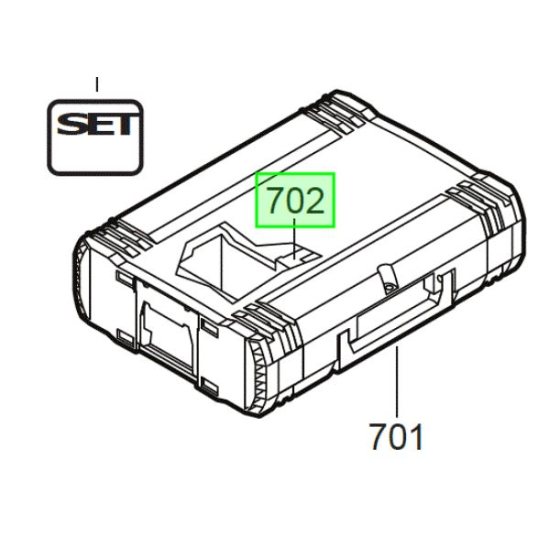 Milwaukee Insert HD-BOX pour perforateur M18 ONEFHPX (4931479840)
