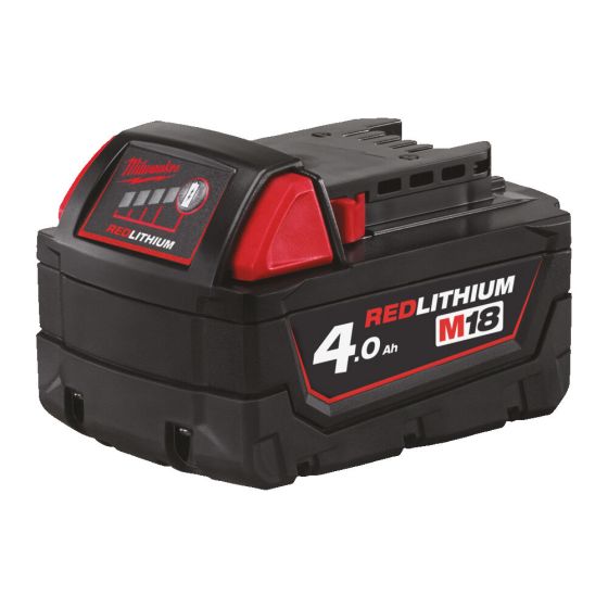 Milwaukee M18B4 Batterie 18V 4.0Ah Red Lithium-Ion (4932430063)