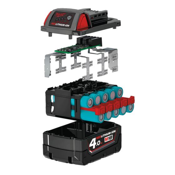 Milwaukee M18B4 Batterie 18V 4.0Ah Red Lithium-Ion (4932430063)
