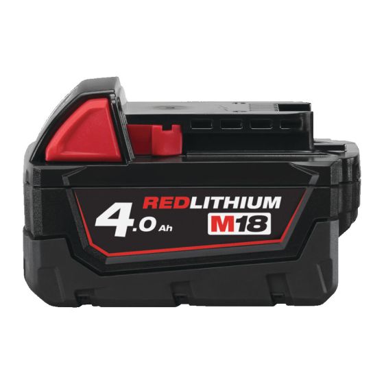 Milwaukee M18B4 Batterie 18V 4.0Ah Red Lithium-Ion (4932430063)