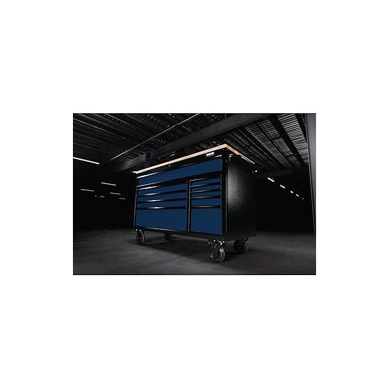 Bunker Servante d'atelier 142cm à 10 tiroirs Bleu (D08237)