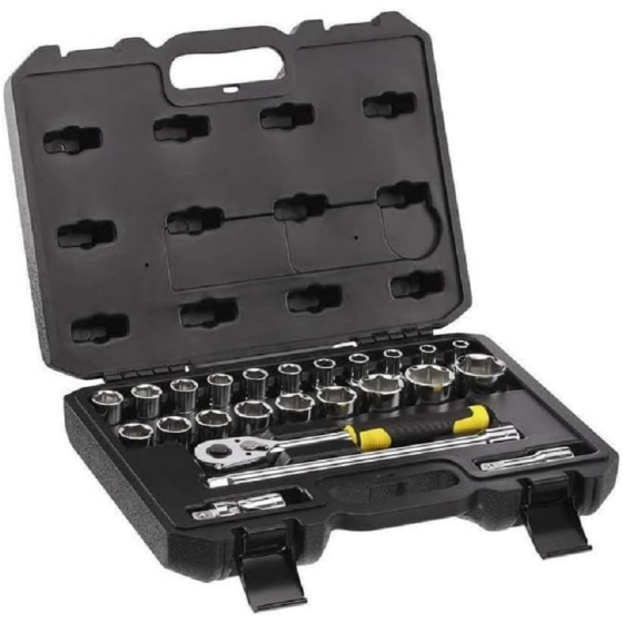 Stanley STMT82830-1 Coffret De 20 Douilles ½’’ + Cliquet 72 Dents