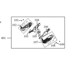 DeWalt Carter de protection de lame de scie DWE7485 (N719636)