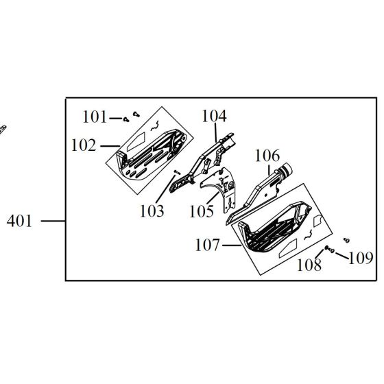 DeWalt Carter de protection de lame de scie DWE7485 (N719636)