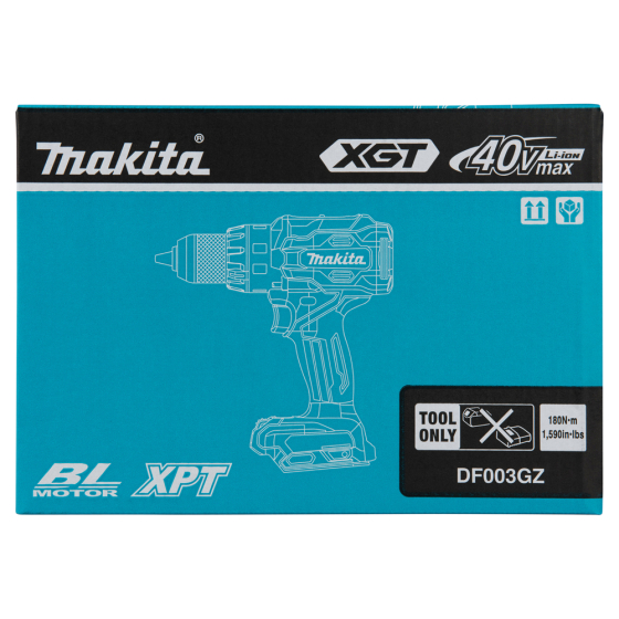 Makita DF003GZ Perceuse visseuse 40V max Li-Ion XGT 180Nm (Produit seul)