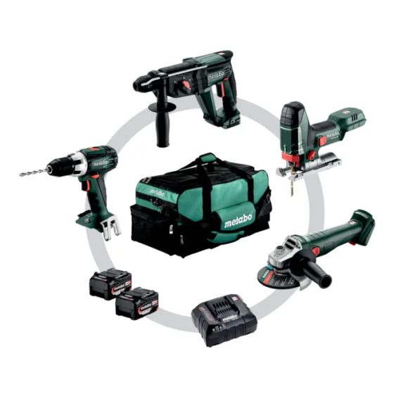 Metabo Combo Set 4.1.4 Machines sans fil en set 18V 2x4.0Ah (685232000)