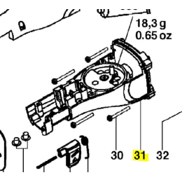 Metabo Carter de réducteur pour scie sabre ASE 18 (316039140)