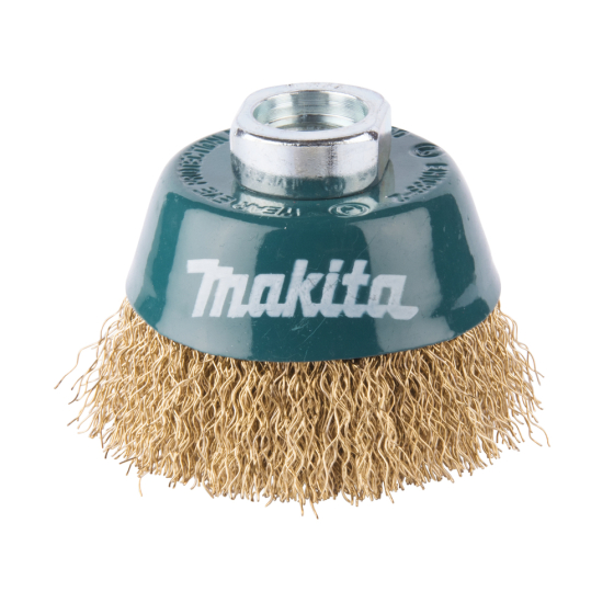Makita Brosse ø60mm boisseau à fils acier laitonnés et ondulés (D-39746)