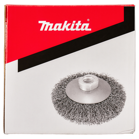Makita Brosse ø115mm conique à fils acier ondulés (D-39849)
