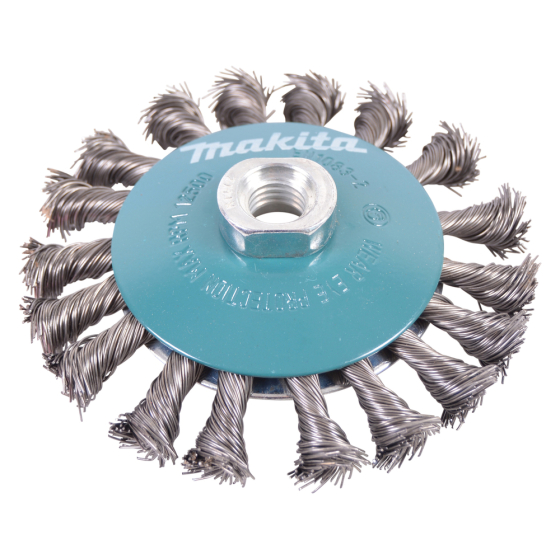 Makita Brosse ø115mm conique à fils acier torsadés (D-39883)