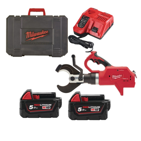 Milwaukee M18 HCC75-502C Coupe câble hydraulique 75mm 18V 2x5Ah (4933459269)