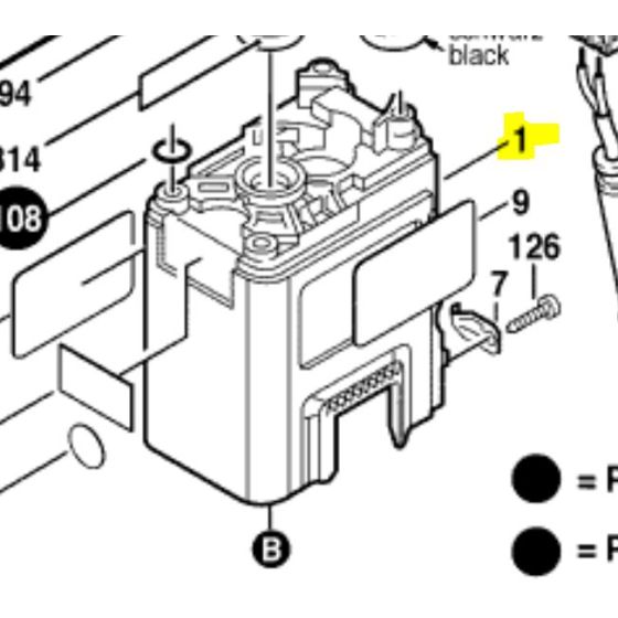 Bosch Carter de moteur pour perforateur GSH 5 DCE (1615102142)