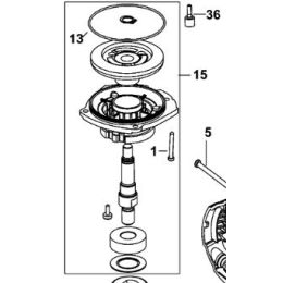 DeWalt N442320 Sous ensemble couvercle de carter d'engrenages pour meuleuse DWE492