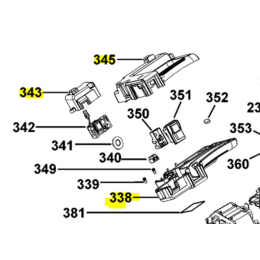 DeWalt Sous ensemble poignée pour scie D27113 (N600857)
