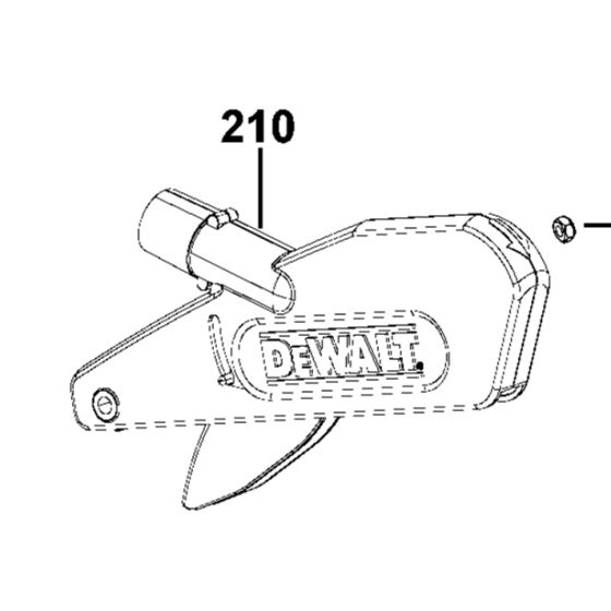DeWalt N095523 Carter de lame avec extraction des poussière pour scie D271113