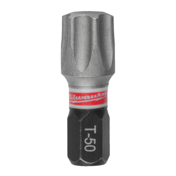 Milwaukee x3 Embouts Shockwave TX50 25mm de Vissage (4932500368)