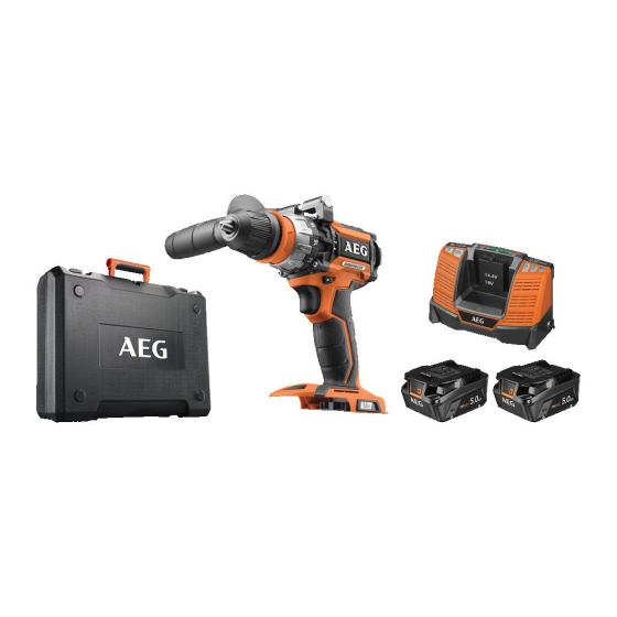 AEG BSB18CBL-502CS Perceuse, visseuse à percussion 18V Brushless 75Nm 2x5.0Ah (4935498748)