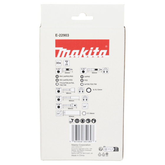 Makita Coffret d'embouts vissage Impact Black 30pcs E-22903