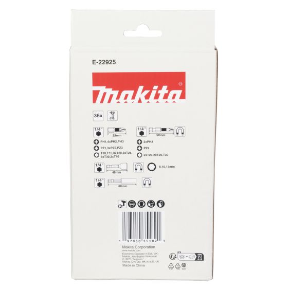 Makita Coffret d'embouts vissage Impact Black 36pcs E-22925