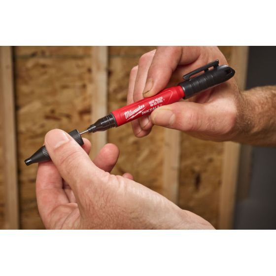Milwaukee Marqueur à pointe ultra-fine pour accès difficiles INKZALL (4932501147)
