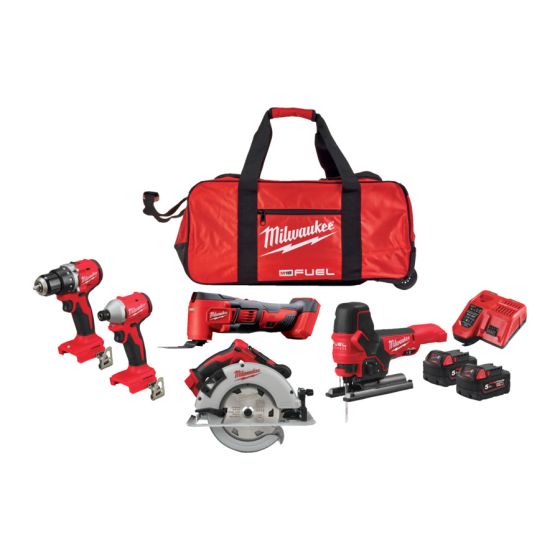 Milwaukee M18 FPP5FR-502B Pack de 5 machines 18V 2x5.0Ah (4933492516)