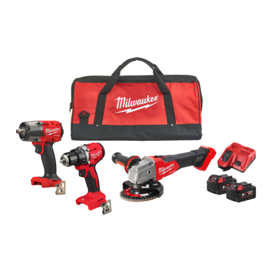Milwaukee M18 FPP3FR-502B Pack de 3 machines 18V 2x5.0Ah (4933502120)
