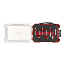 Milwaukee Coffret de 7 fraises pour défonceuses ø8mm (4932501052)