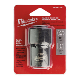 Milwaukee Adaptateur 1/2" - 7/16" pour boulonneuse et mèches hexagonales (48660061)