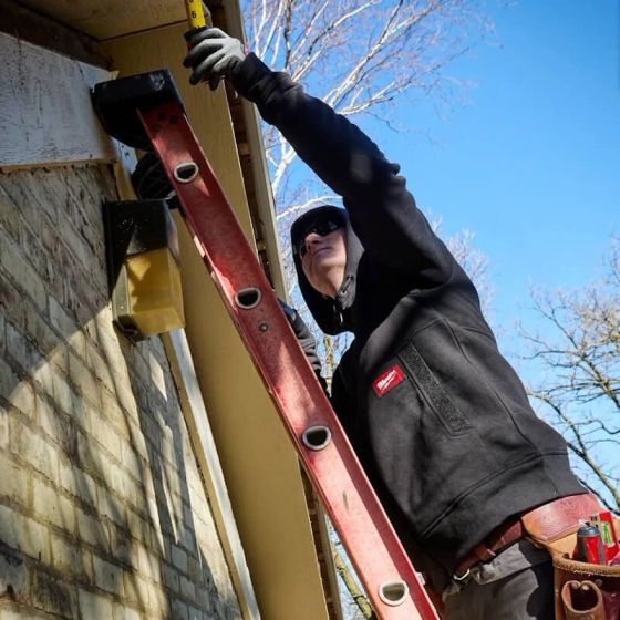 Milwaukee Sweat à capuche de travail zippé Noir Gridiron (S/M/L/XL/XXL)