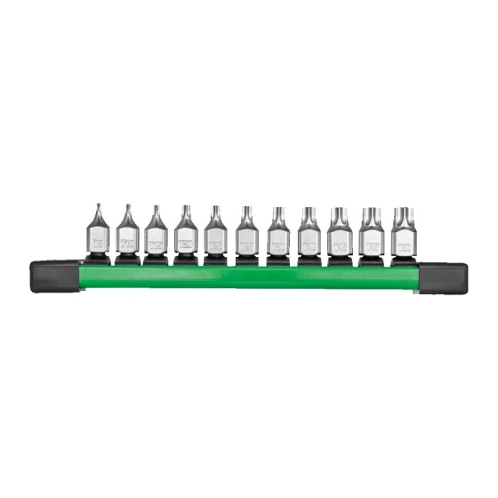 Milwaukee Set de 11 douilles embouts torx courts pour cliquet 1/4" (4932500430)