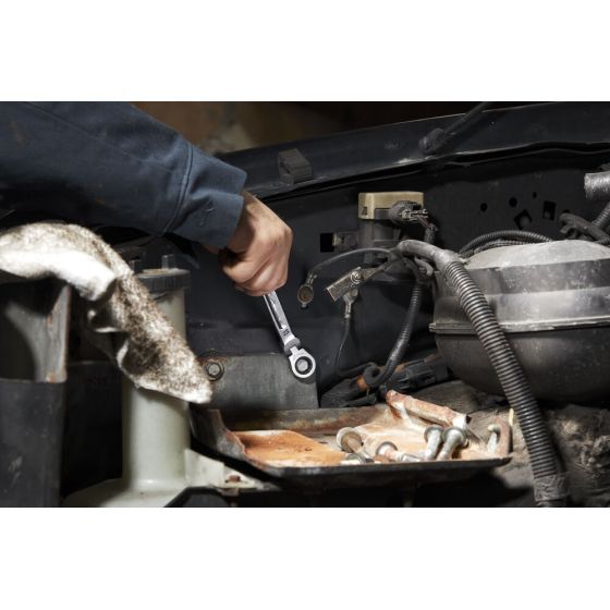 Milwaukee Jeu de x7 clés plate à cliquet à tete flexible Max Bite (4932478557)