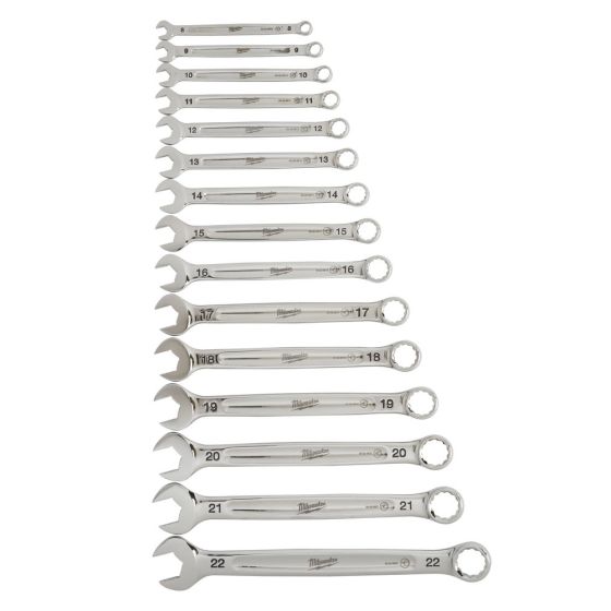 Milwaukee Set de 15 clés plates mixtes Max Bite (4932464258)