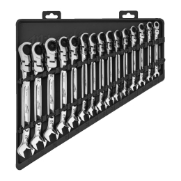 Milwaukee Set de 15 clés plates à cliquet flexible métriques Max Bite (4932478558)