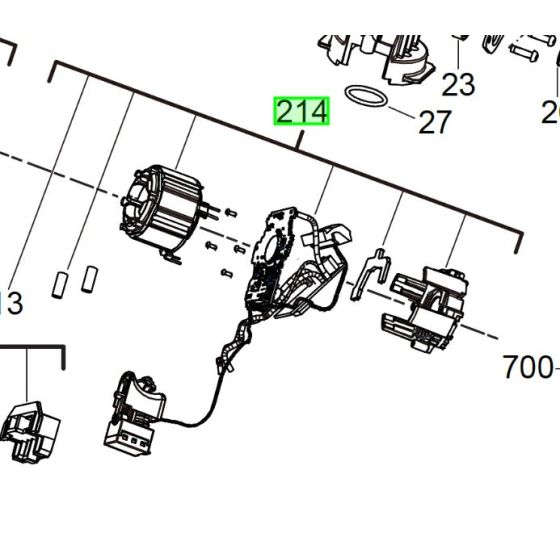 AEG Ensemble interrupteur pour perforateur BBH18BL (4931466560)
