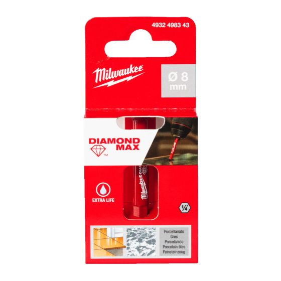 Milwaukee Foret Diamants ø8mm (4932498343)