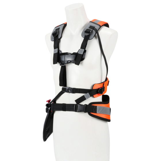 Makita Harnais pour débroussailleuse grand confort orange fluorescent (1915M4-5)