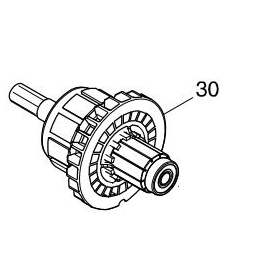 Makita 619377-8 Induit pour Visseuse DTD152, XDT11R