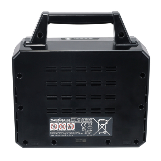 Makita BL64100 Batterie 64V MAX 10.0Ah (191Y69-6)