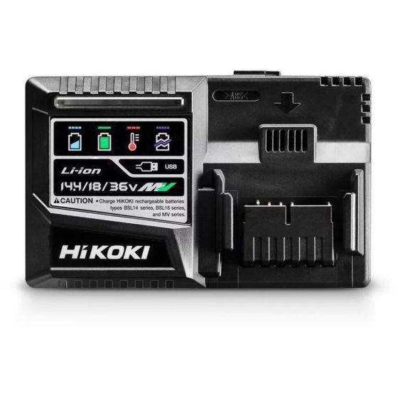 Hikoki Pack de 2 Batteries BSL1850MA 18V 5.0Ah et 1 Chargeur UC18YFSL1850MA