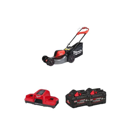 Milwaukee M18 F2LM46-802 Tondeuse à gazon 18V autotractée FUEL 2x8Ah FORGE (4933499215)