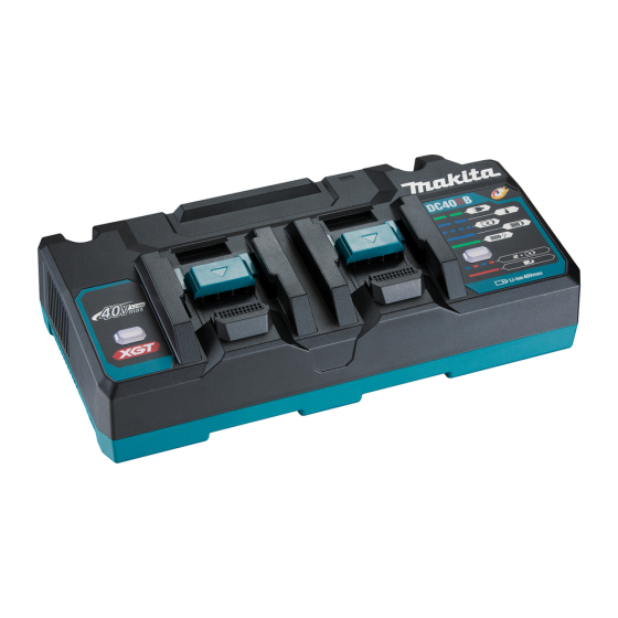 Makita Pack Énergie 40V XGT Lithium-Ion 2 batteries BL4050F + 1 chargeur DC40RB en coffret MAKPAC (191U42-2)