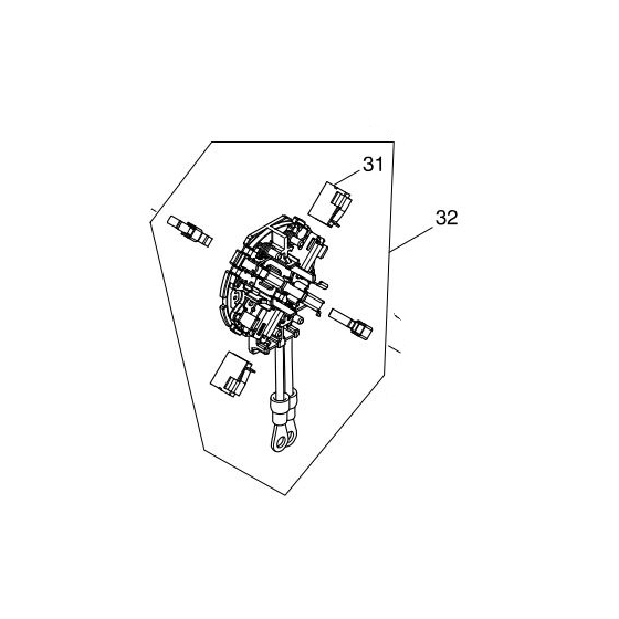 Makita 632F25-8 Porte Charbons avec charbons pour visseuse à chocs DTD152