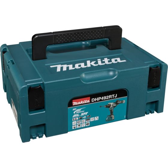 Makita DHP492RTJ Perceuse, Visseuse à percussion 18V LXT Li-Ion 130Nm 2x5.0Ah